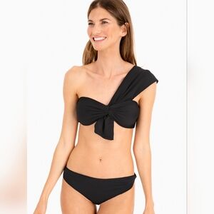 Marysia Swim Venice One-Shoulder Bikini Top And Bottom In Black Size M